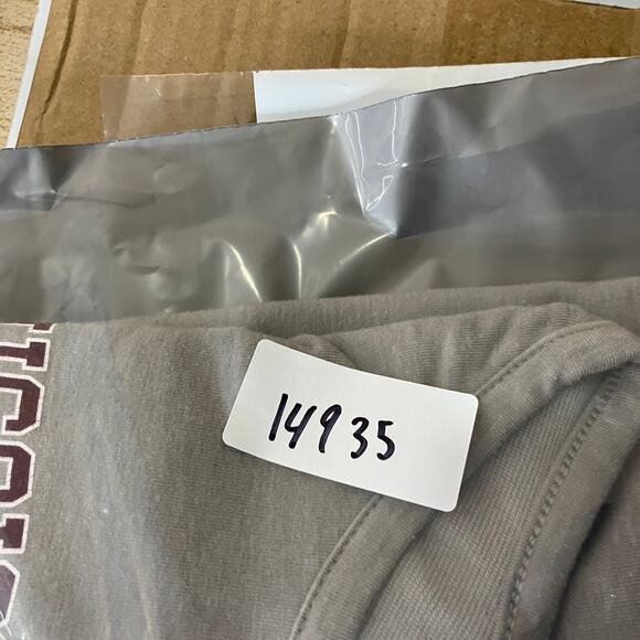 League T-Shirt Mens  L Gray Mississippi State Bulldogs Rayon Blend Stretch - Picture 8 of 8